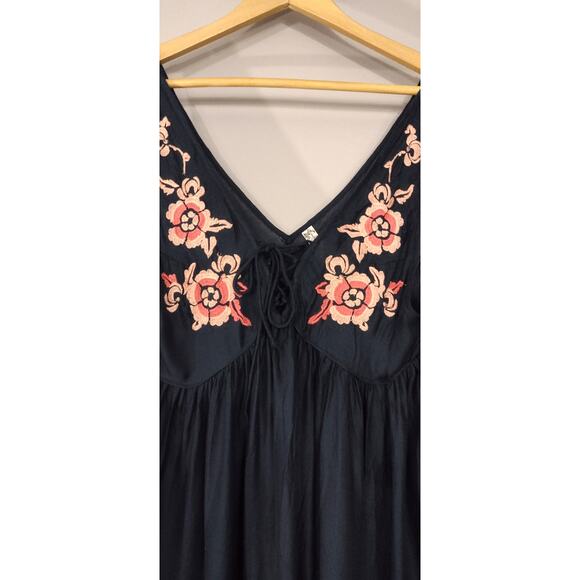 Intimately Free People Aida Embroidered Slip Modal soft Tank Top Slip Dress XS - Picture 5 of 15